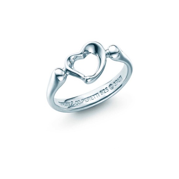 SOLD✔️3/4: Tiffany&Co Elsa Peretti Open Heart Ring - Picture 13 of 14